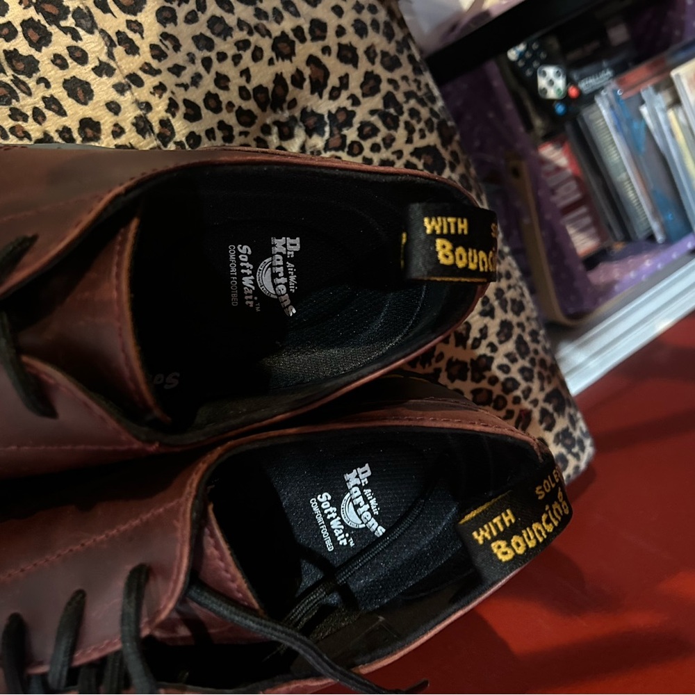 Dr. Martens burgundy, Leather Derby men’s - Picture 5 of 5